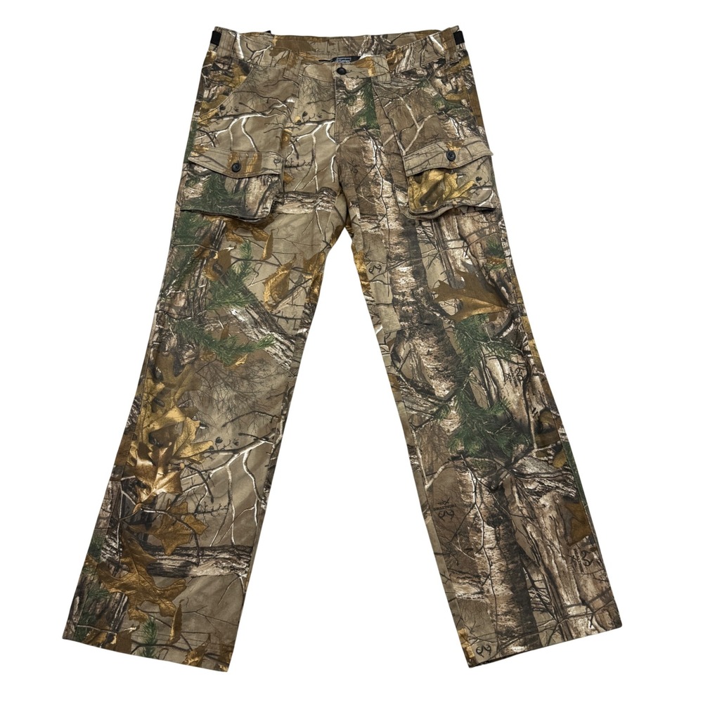 Gander Mountain Guide Series Cargo Pants Mens M Camo Realtree Hunting adjustable